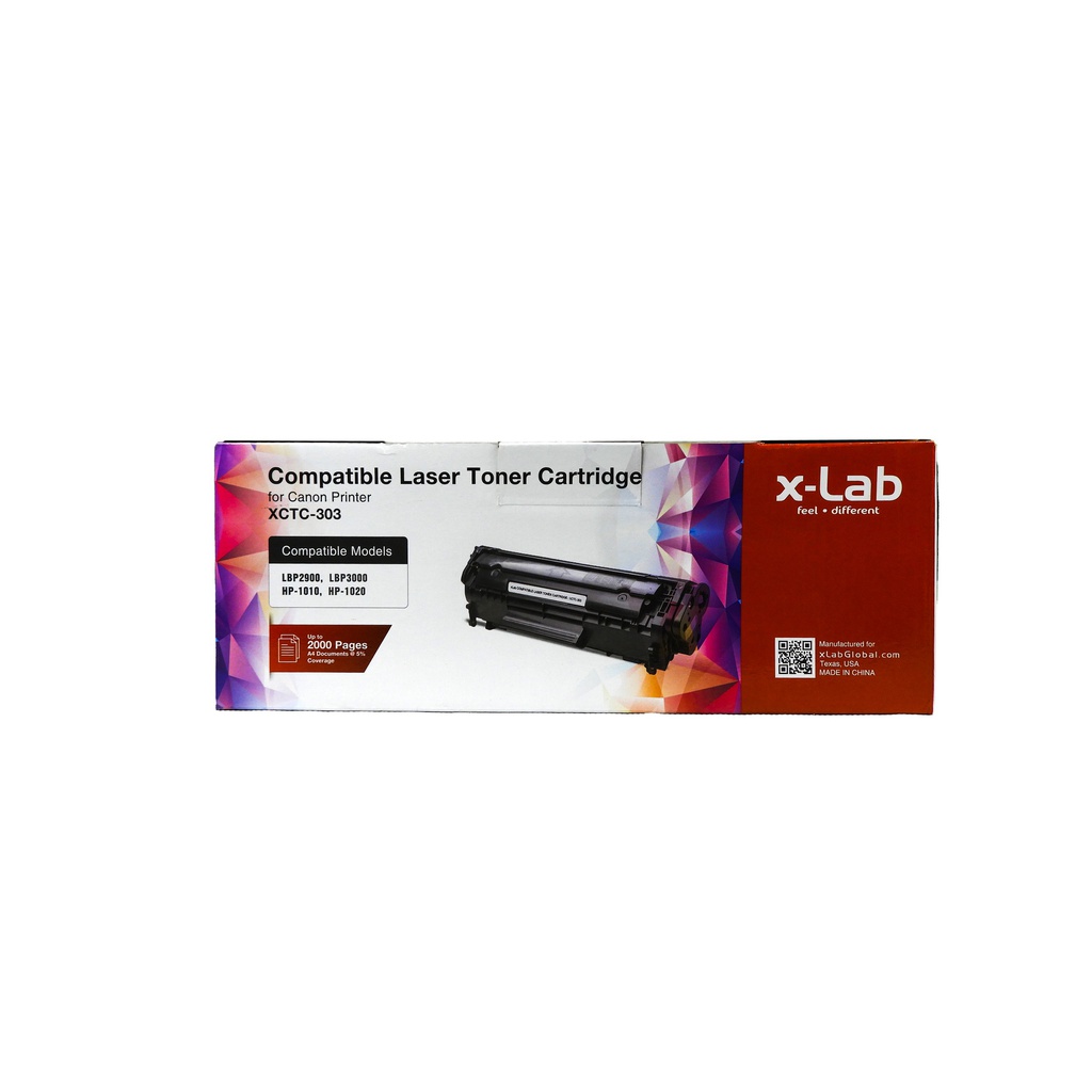 xLab Compatible Laser Toner Cartridge (XCTC-303) for Canon Printer