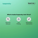Kaspersky Anti-Virus - 3D, 1Y, 1Key - Digital