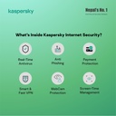 Kaspersky Internet Security - 1D, 1Y, 1Key - Digital