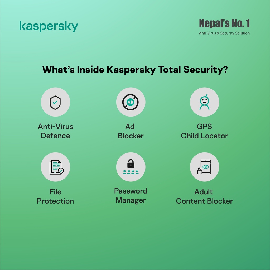 Kaspersky Total Security - 1D, 6M, 1Key - Digital