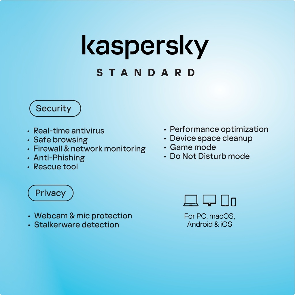 Kaspersky Standard 1 Device 1 Year