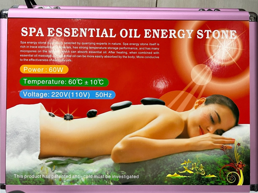 Energy Hot Stone with Case