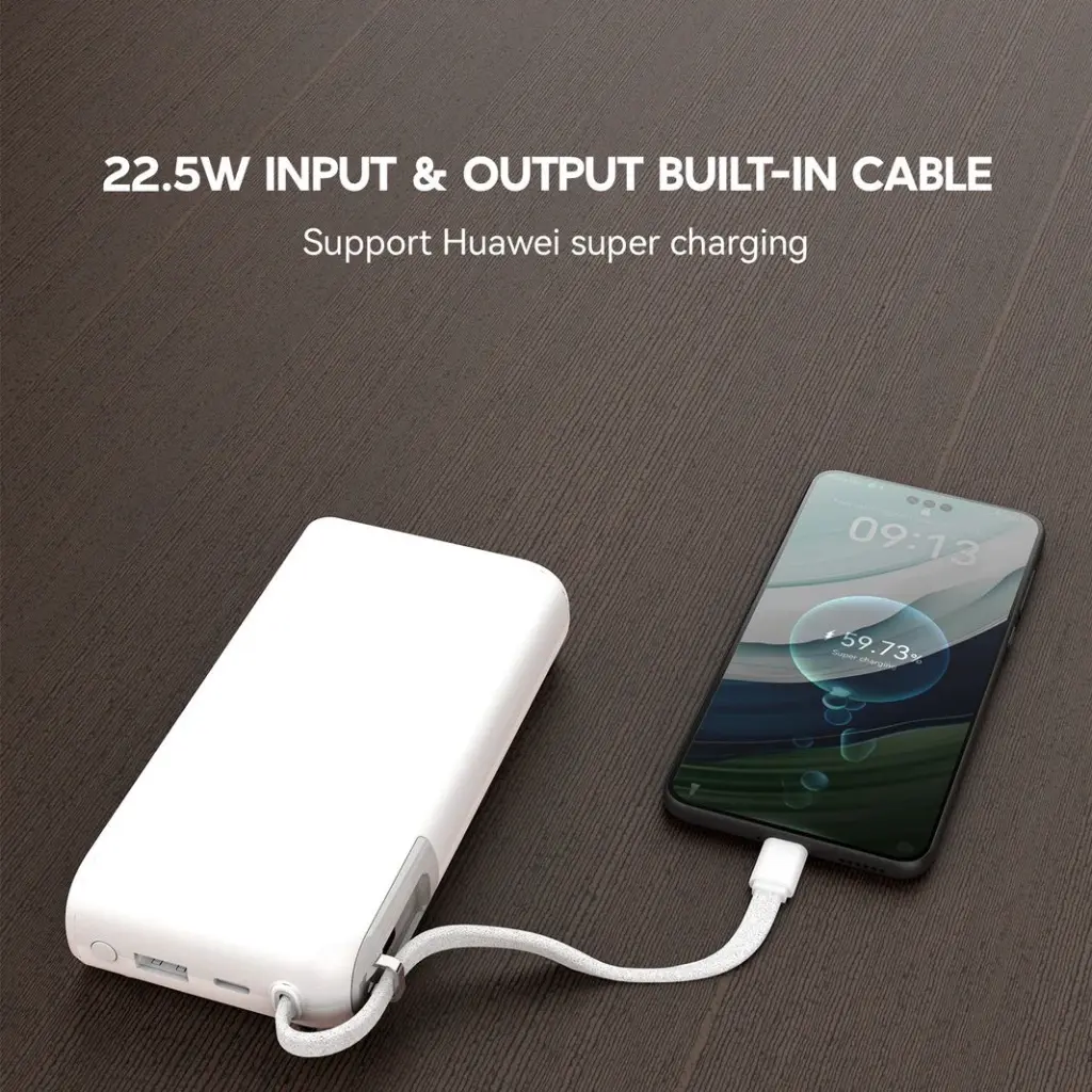 Micropack 20000mAh Built-in Cable Fast Charging Power Bank PB-C20