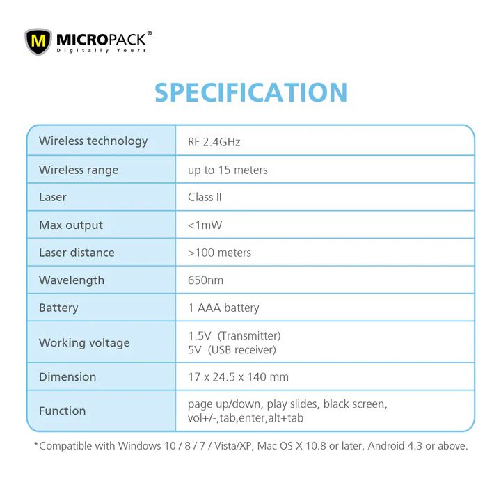 Micropack WPM-06 Presentation Pointer