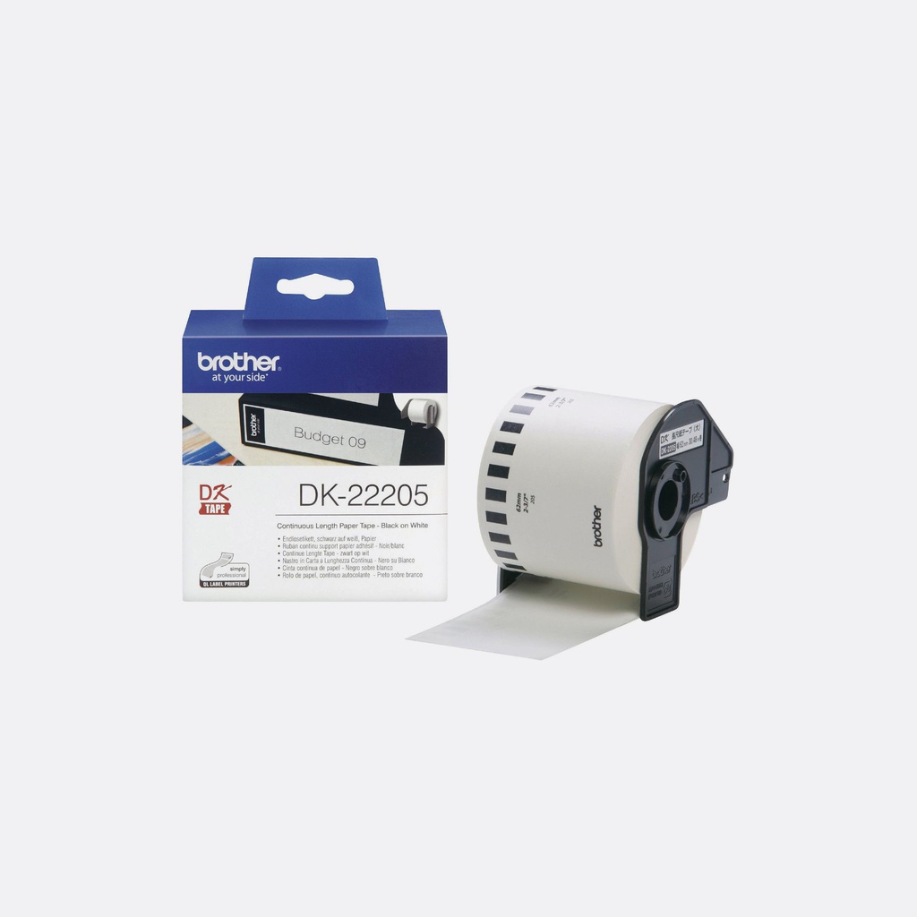Brother Tape DK-22205 Continuous Label Cartridge 62mm x 30.48M