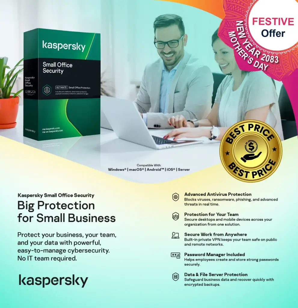 Kaspersky Small Office Security - 1 Server + 10 Workstations , 1 Year