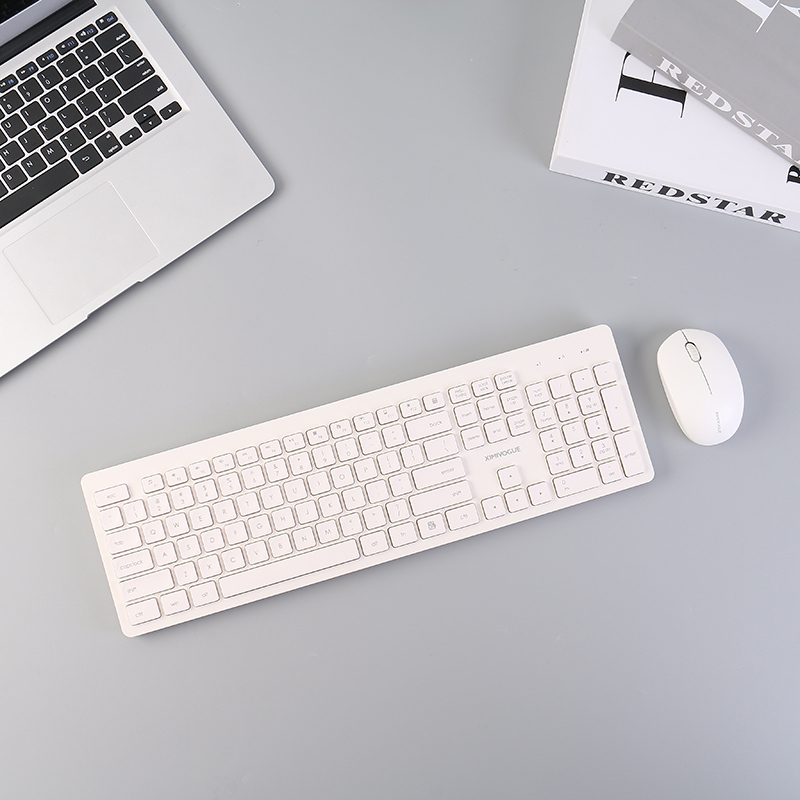 Wireless Mouse Keyboard Set IK7300 (White)