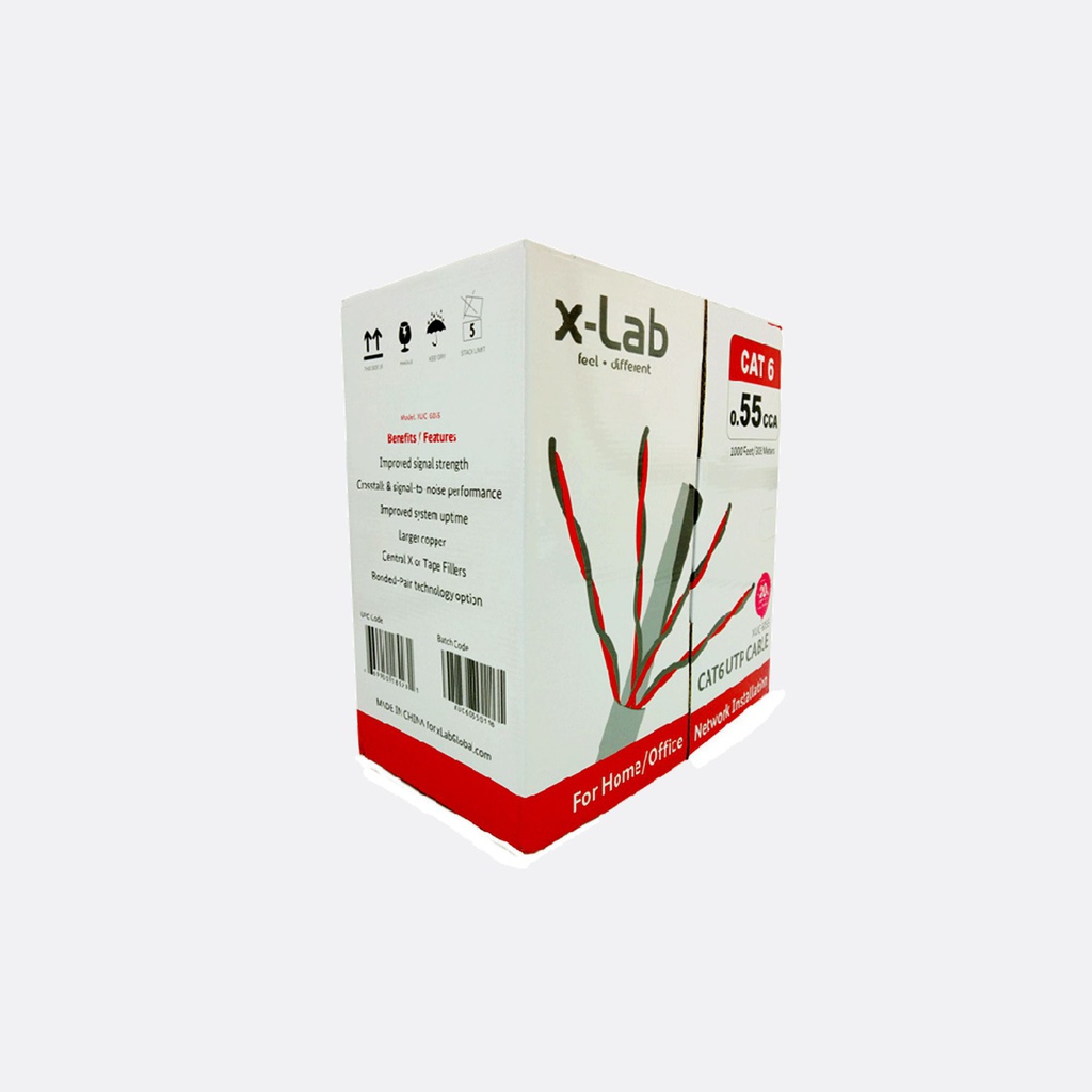 xLab XUC-6055 UTP CAT6 Networking Cable (4pair*2*0.55mm+305mtr)