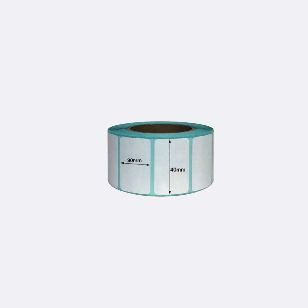 xLab XTL-4030DT-1C Thermal Label Stickers Roll, 39mm*30mm*1000