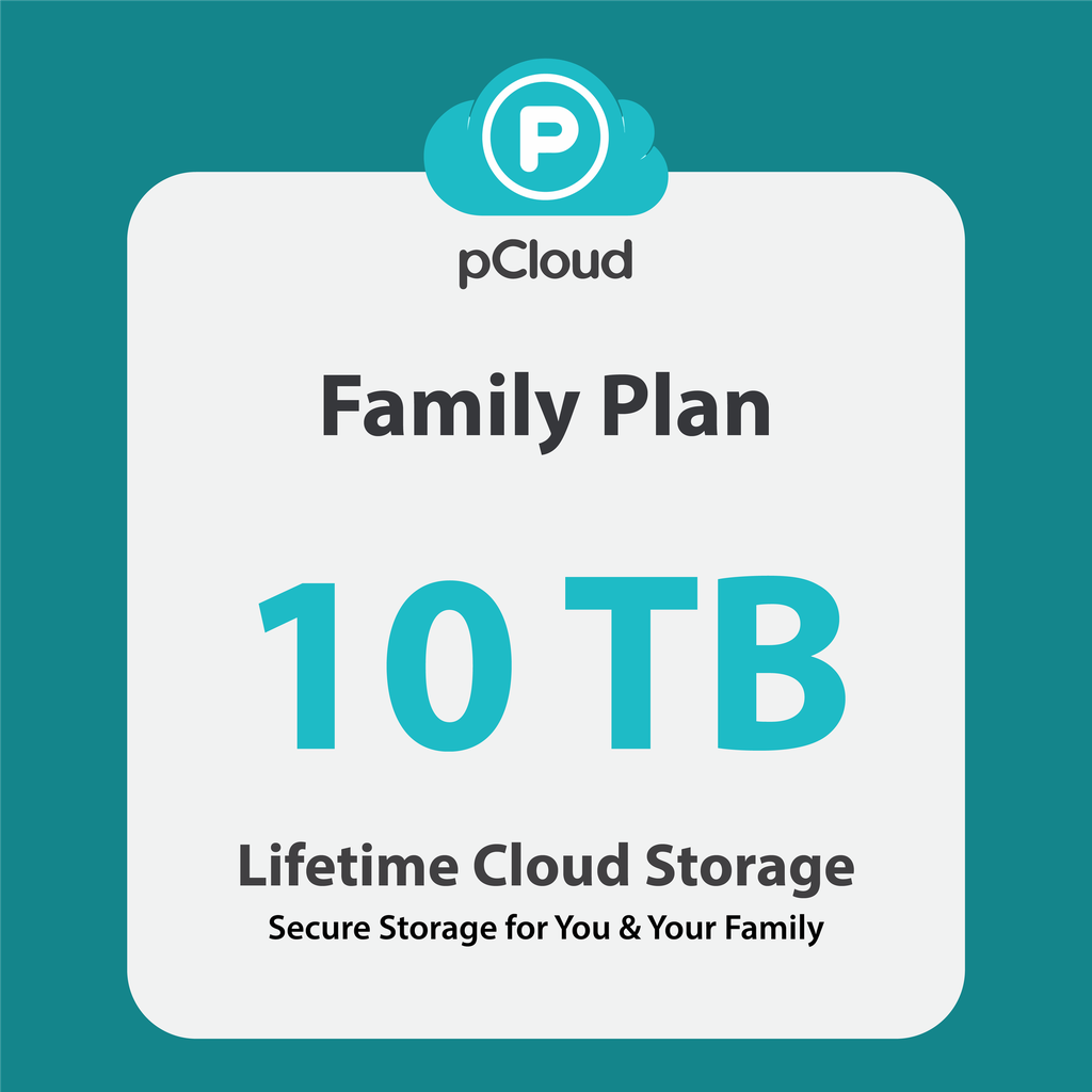 pCloud 10TB - 5 Users Business / Family Lifetime Cloud Storage (80% Off + 5% Discount)