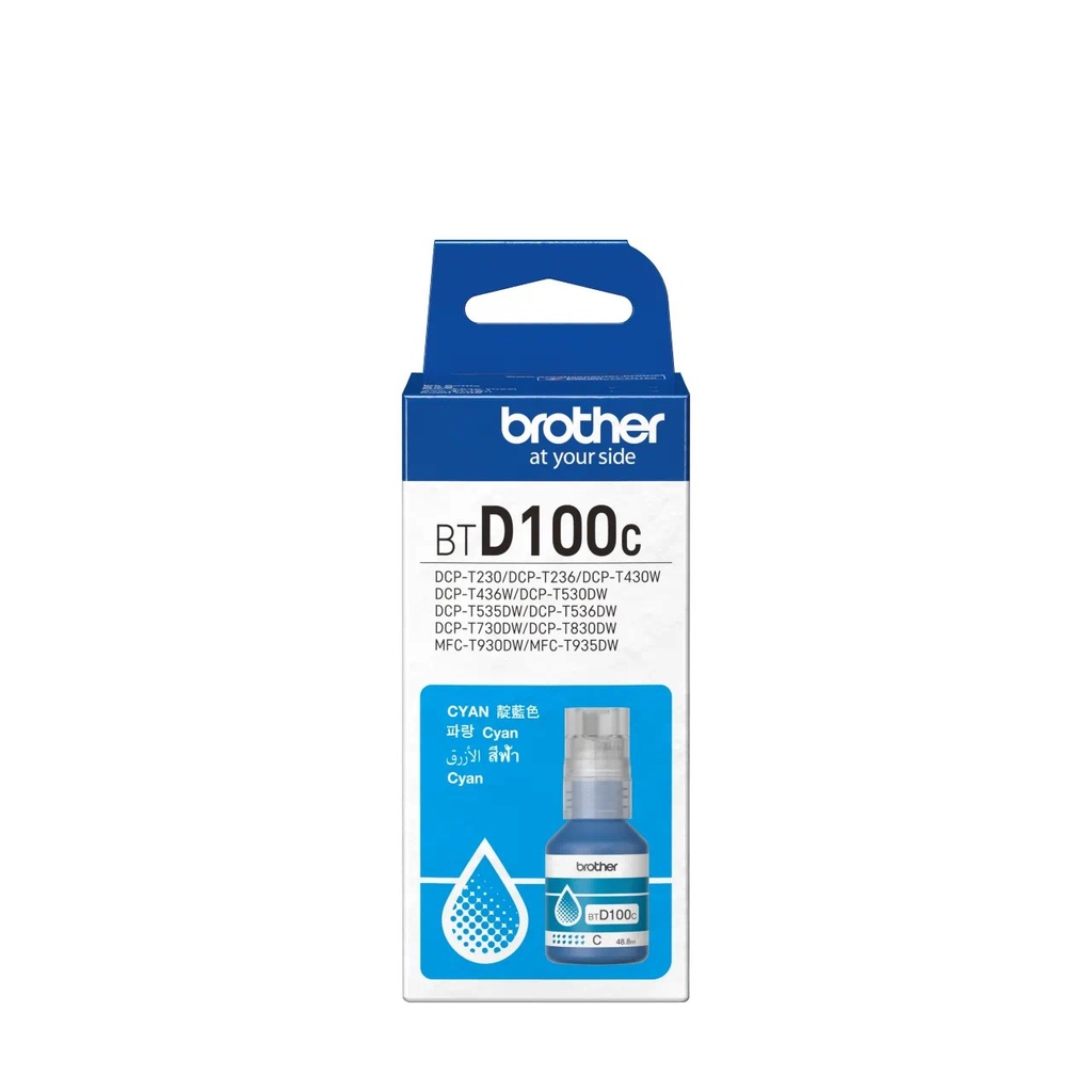 Brother BT-D100C Cyan Ink Bottle