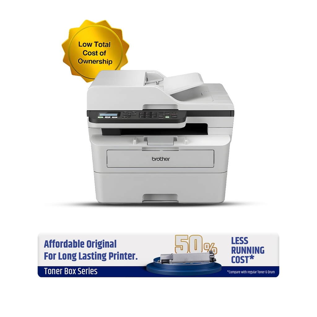 Brother DCP-B7640DW 3-in-1 Laser Printer - Mono