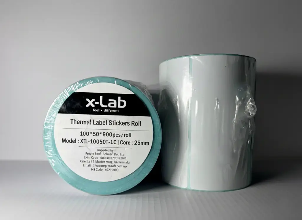 xLab XTL-10050DT-1C Thermal Label Sticker Roll, 100x50mmx900
