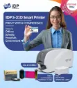 IDP S-31D Smart Dual Sided ID Card Printer + 2 units RIBBON + 250 pcs PVC Card