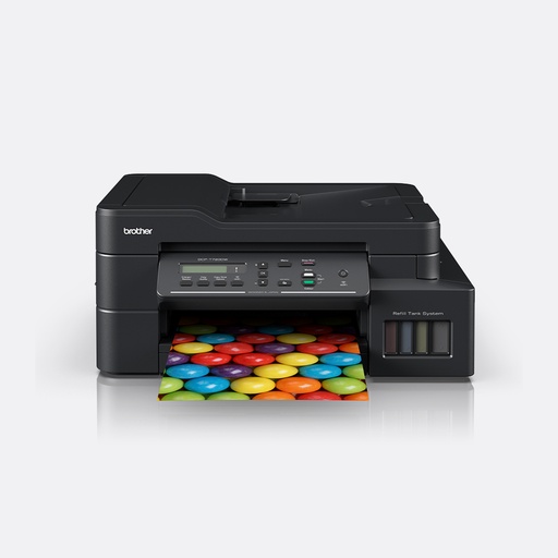 [DCP-T720DW] Brother DCP-T720DW 3-in-1 Color Inkjet Printer