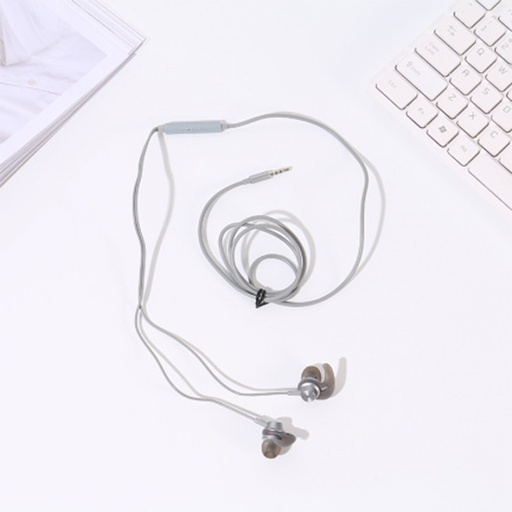 [XVDPA00235] Sport Style Metal Earphones (Grayish Gold)