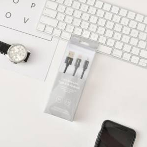 [XVDPCD00305] Type-C+Android 2-in-1 Data Cable(Black)