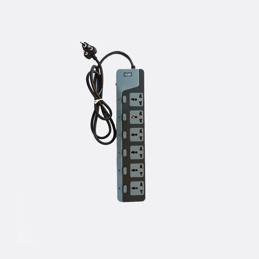 [XEC-660N15] xLab 6 Universal Sockets - 1.5 Meters, Pure Copper Power Extension Board with 6 Individual Switches (XEC-660N15)