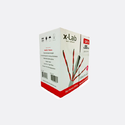 [XUC-6055] xLab XUC-6055 UTP CAT6 Networking Cable (4pair*2*0.55mm+305mtr)
