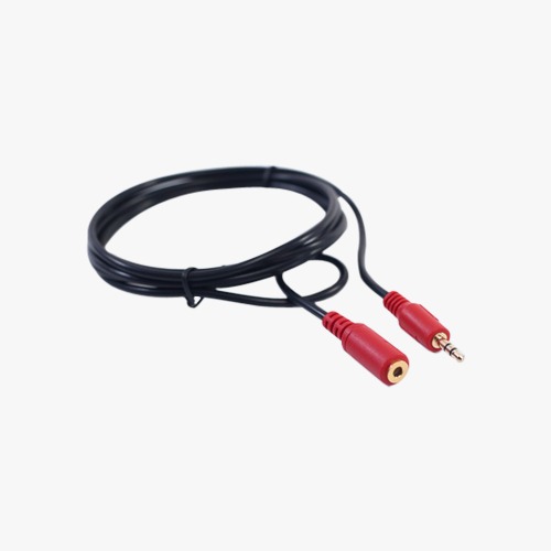 [Male-Female 2 Mtr] Honeywell Stereo Extension Cable 3.5mm Male-Female 2 Mtr,1000 Mbps, Tangle-free wire, 24K Gold Plated, OFC Conductor, 24K Gold Plated