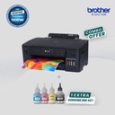Combo Brother HL-T4000DW A3 Color Inkjet Ink Tank System with Wireless, Duplex + Genuine 1 Ink Set Bottle