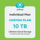 pCloud 10 TB- 1 User Lifetime Secure Cloud Storage - Premium Individual Plan (80% Off + 5% Discount)